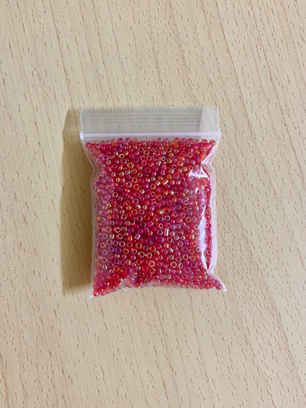 3mm Mixed Iridescent Raspberry Red Orange Seed Beads DIY Jewelry Earrings